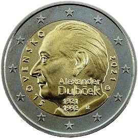 moneta 2 euro 2021 sk_november moneta 2 euro 2021 sk_november