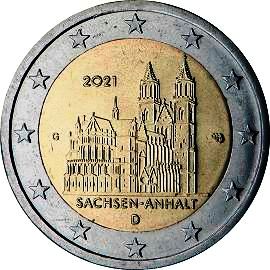 2 euro 2021 Sachsen-Anhalt 2 euro 2021 Sachsen-Anhalt