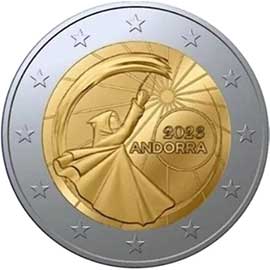 Belgio 2 euro 2023 Andorra 2 euro 2023