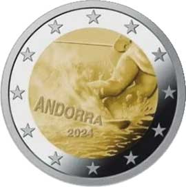 Belgio 2 euro 2024 Andorra 2 euro 2024