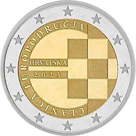 Estonia 2 euro 2023 Croazia 2 euro 2023