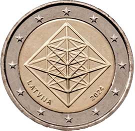 2 euro 2024 Lettonia 2 euro 2024