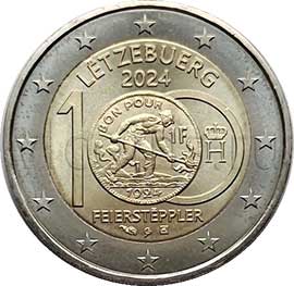 2 euro 2024 Lussemburgo 2 euro 2024