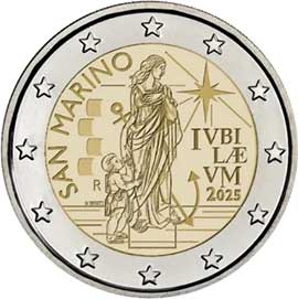 San Marino 2 euro 2025 San Marino 2 euro 2025