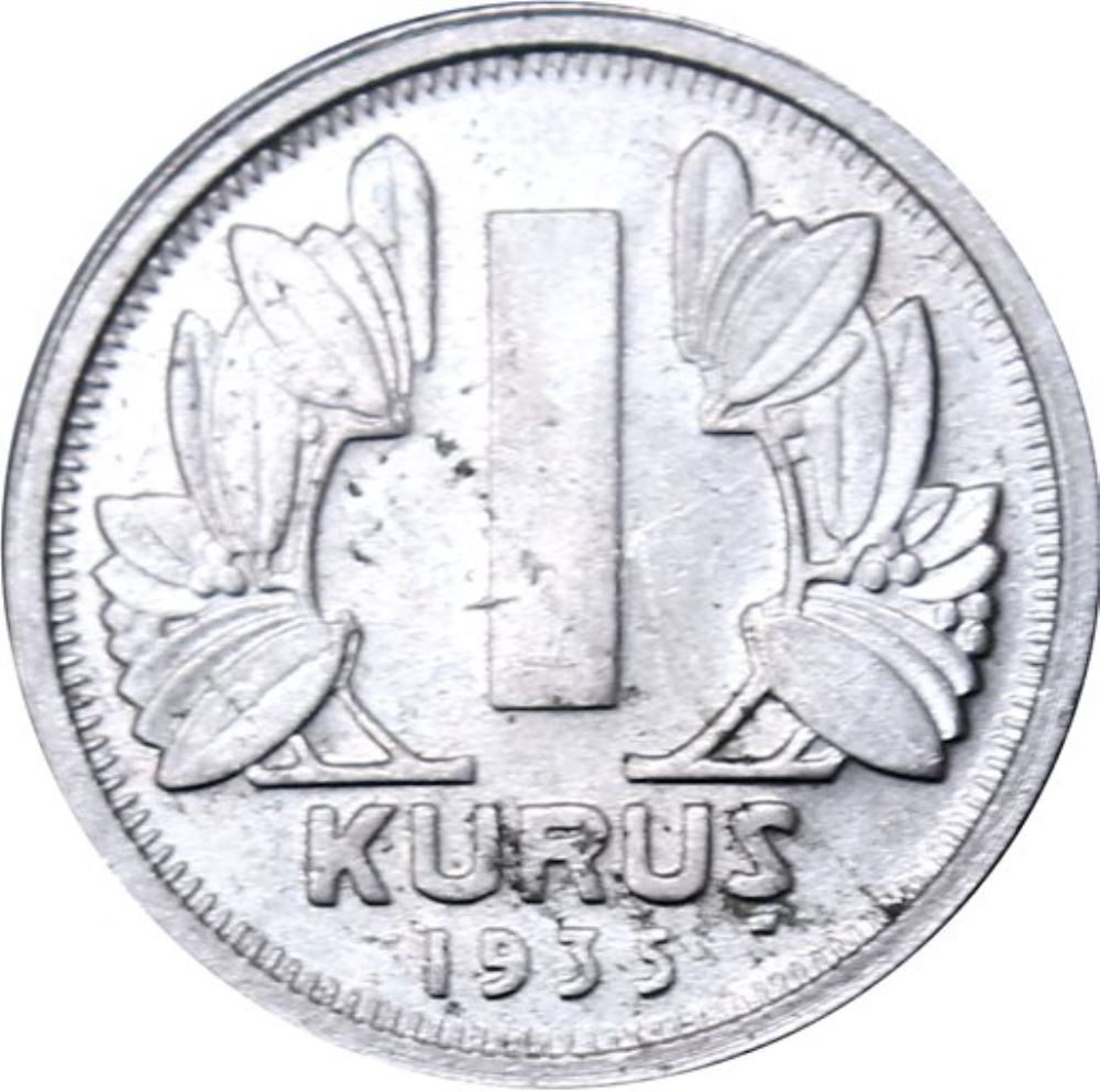 1 куруш 1935 Реверс