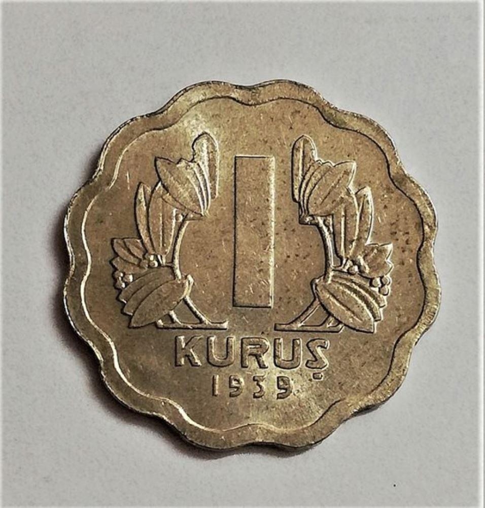 1 куруш 1939 Реверс