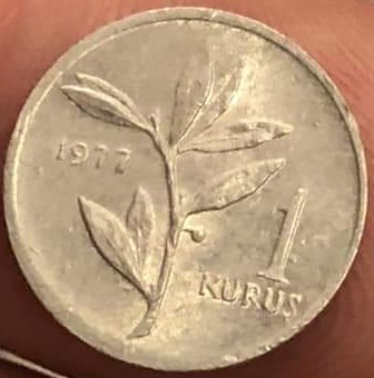 1 куруш 1977 Реверс