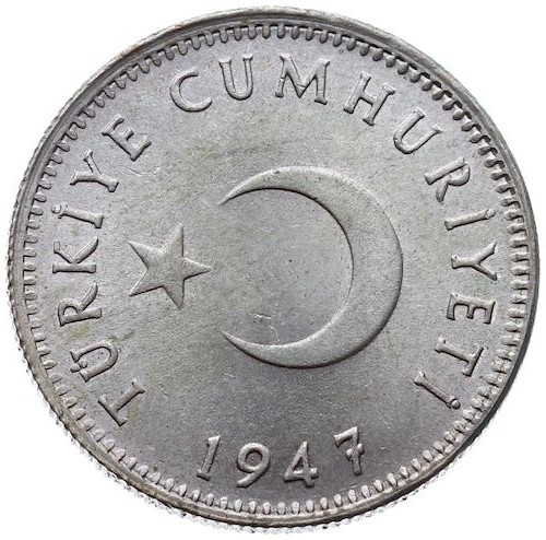 1 Лира 1947 Реверс