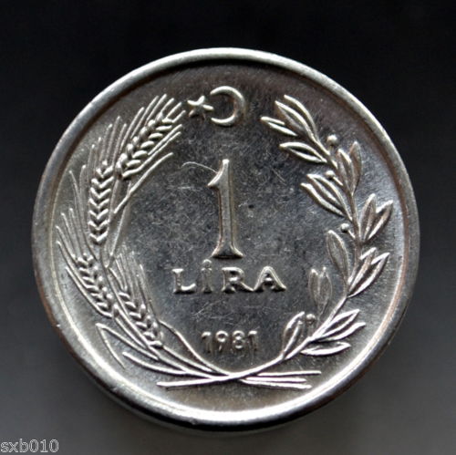 1 Лира 1981 Реверс