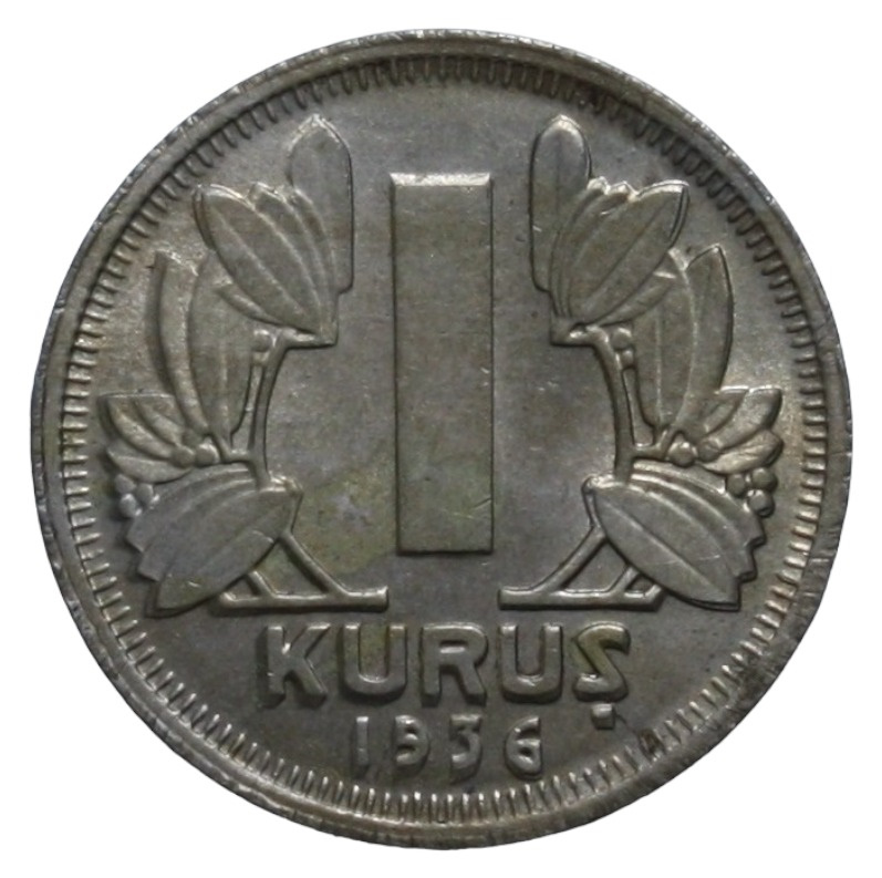 1 куруш 1936 Аверс