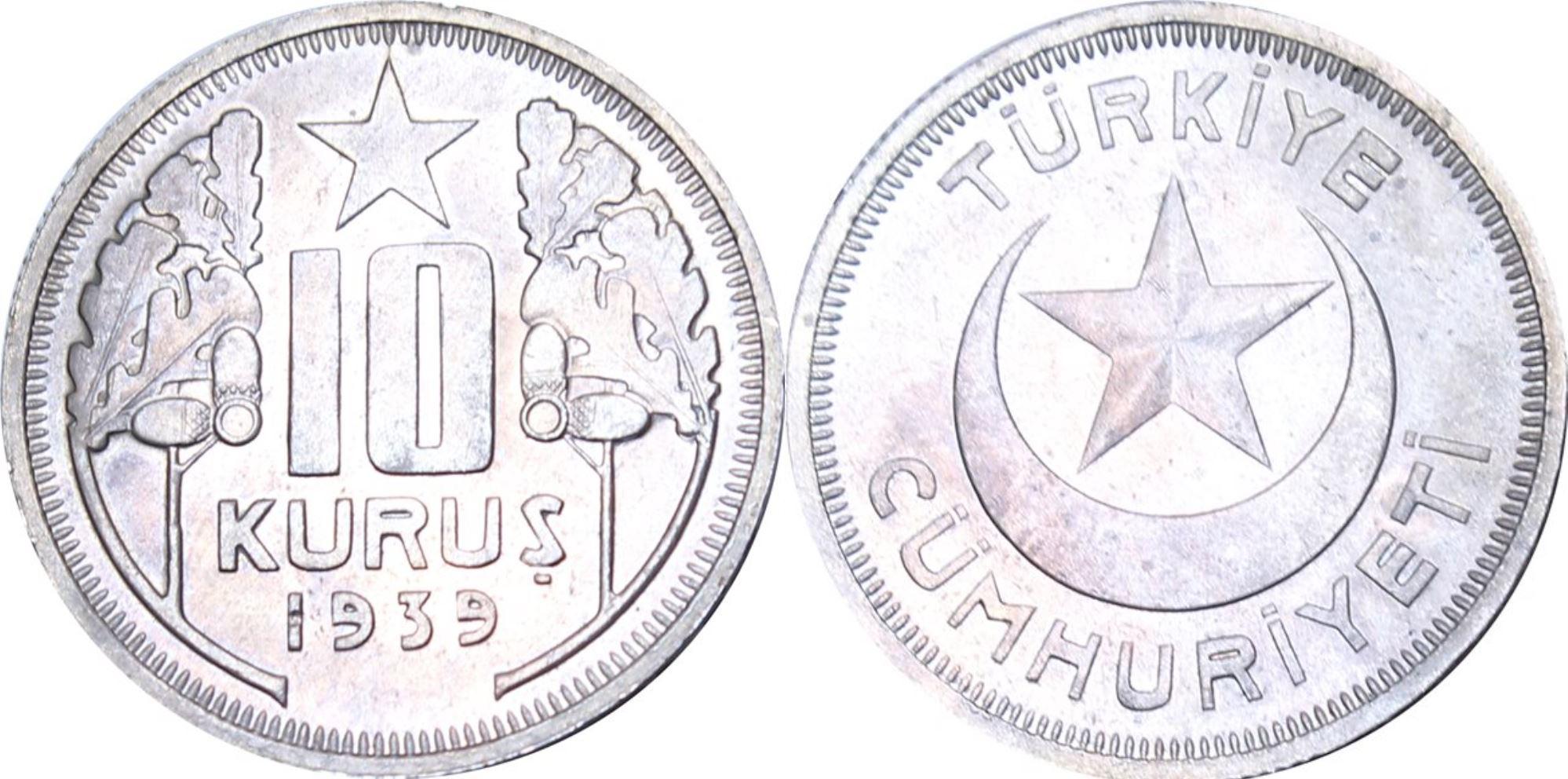 10 куруш 1939