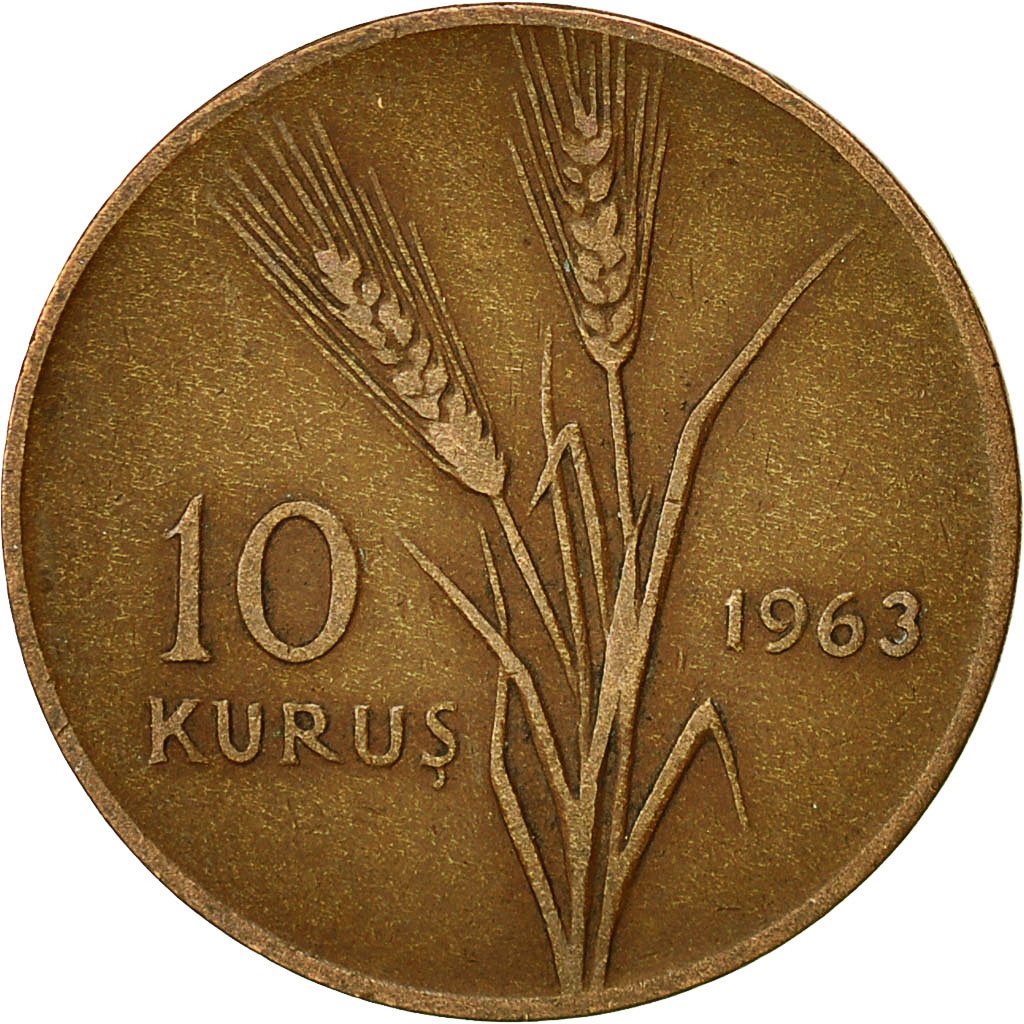 10 куруш 1963 Аверс
