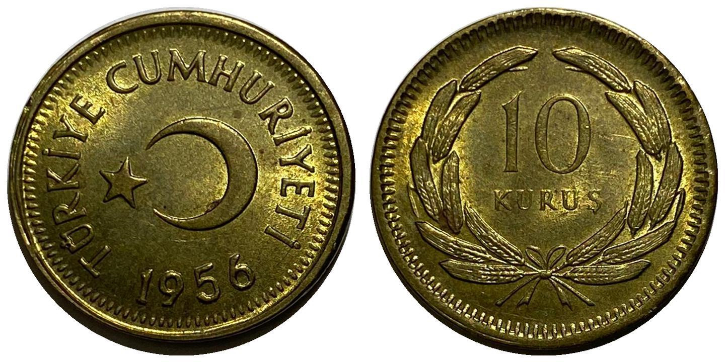 10 куруш 1956