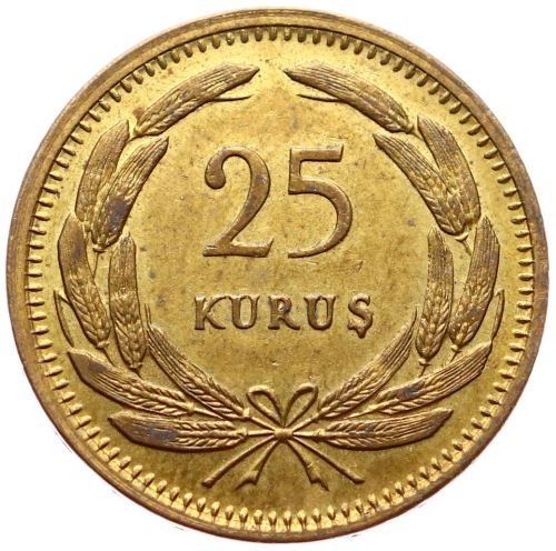 25 куруш 1949 Аверс