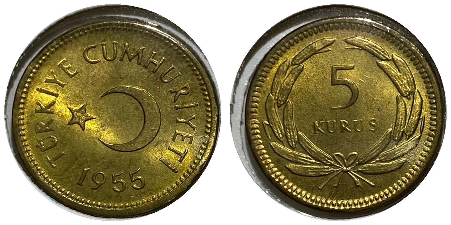 5 куруш 1955
