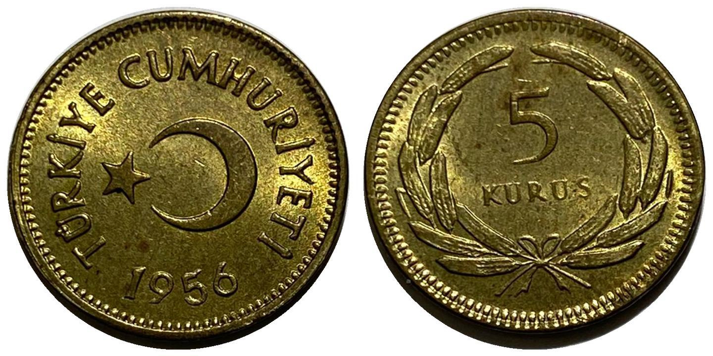 5 куруш 1956