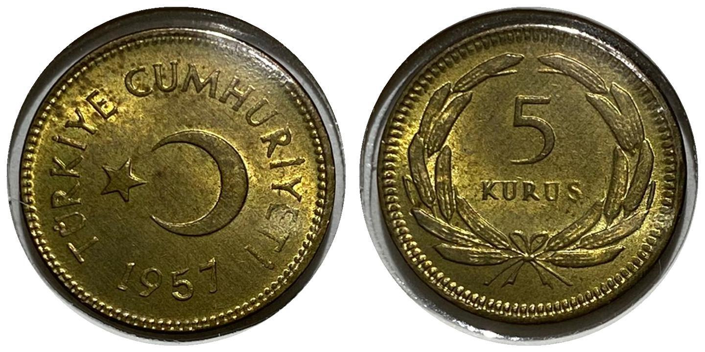 5 куруш 1957