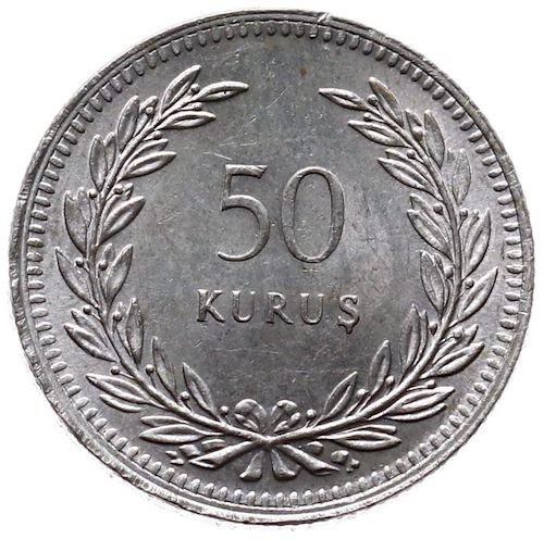 50 куруш 1947 Аверс