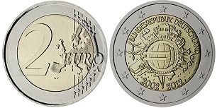 monnaie Italie 2 euro 2012