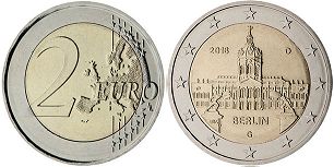 monnaie Allemagne 2 euro 2018