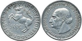 Notgeld Westfalen 50 Pfennig 1921px; Notgeld Westfalen 50 Pfennig 1921
