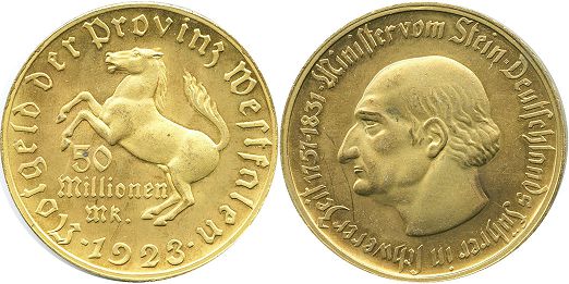 Notgeld Westfalen 50 millionen mark 1923px; Notgeld Westfalen 50 millionen mark 1923
