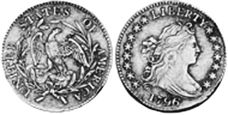 États-Unis pièce dime 1796