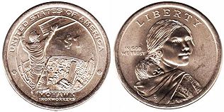 États-Unis pièce 1 dollar 2015 Mohawk Ironworkers