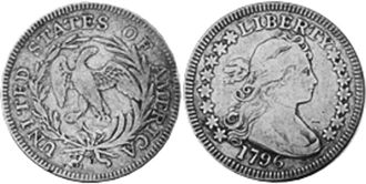 États-Unis pièce quarter 1796