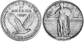 États-Unis pièce quarter 1916