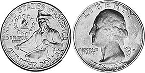 États-Unis pièce quarter 1976 Bicentennial