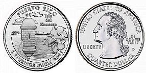 US coin State quarter 2009 Puerto Rico