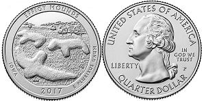 États-Unis pièce Beautiful America quarter 2017 Effigy Mounds