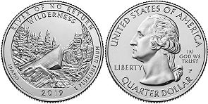 États-Unis pièce Beautiful America quarter 2019 Frank Church River