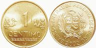 moeda Peru 1 centimo 2002 moeda Peru 1 centimo 2002