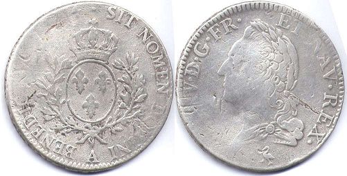 piece France 1 ecu 1774