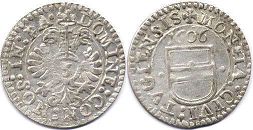 piece Zug groschen (3 kreuzer) 1604