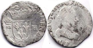 piece France 1/2 teston 1575