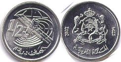 piece Morocco 1/2 dirham 2002