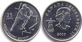 pièce de monnaie canadian commémorative pièce de monnaie 25 cents 2007