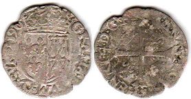 piece Navarre douzain (1/12 ecu) 1590