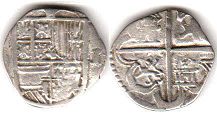 monnaie Espagne argent real 1598-1621