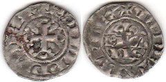 piece France double denier 1295-1303