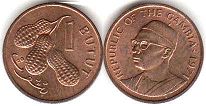 монета Гамбия 1 бутут 1971 монета Гамбия 1 бутут 1971
